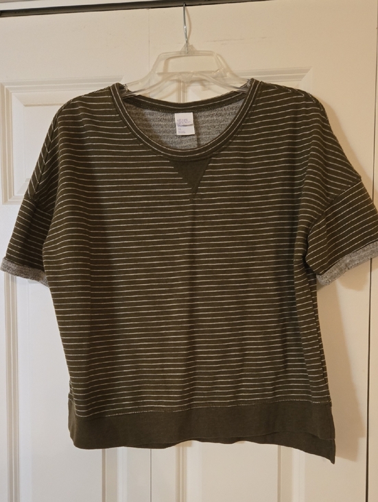 stars above Tops - Stars Above Olive/Heather Gray Knit Top